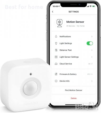 Смарт сензор за движение SwitchBot Smart Motion Sensor, снимка 4 - Други - 38100407