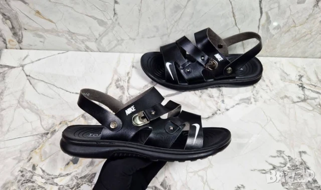 Мъжки черни сандали PUMA NIKE, снимка 6 - Мъжки сандали - 50742880