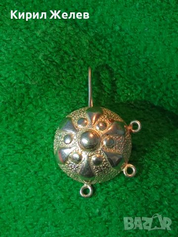 СТАРА ПОСРЕБРЕНА ЗАБОДКА ЕТНОГРАФСКИ НАКИТ УКРАШЕНИЕ ОБЕЦА 6688, снимка 10 - Антикварни и старинни предмети - 30305500