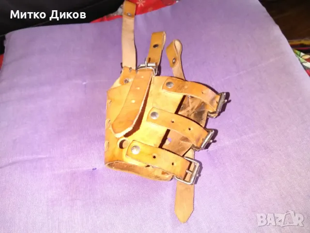 Намордник за Куче нов дебела Естествена кожа Кафяв Средни породи Регулируем-тройно закопчаване
