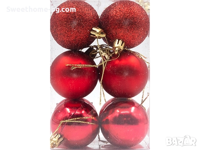 Коледни топки 5см. 12бр.