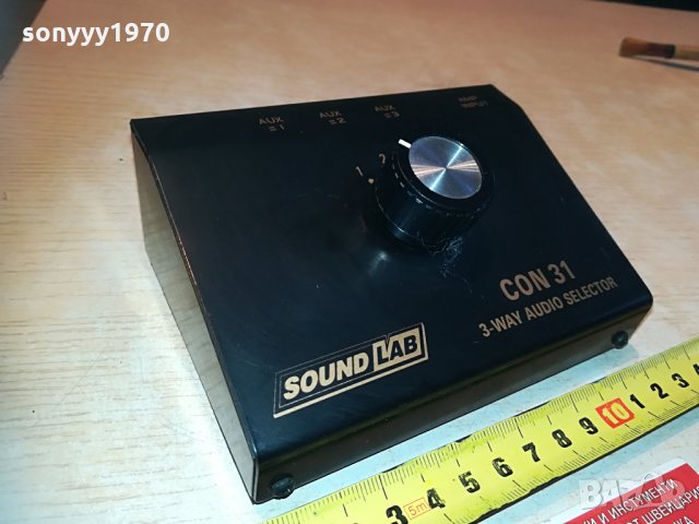 soundlab con 31-3way audio selector-внос germany 1005212031, снимка 8 - Ресийвъри, усилватели, смесителни пултове - 32829906
