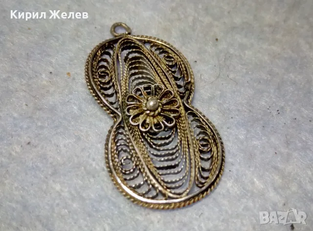 СТАРИНЕН ФИЛИГРАНЕН СРЕБЪРЕН МЕДАЛЬОН СРЕБРО ВИСОКА ПРОБА ХУДОЖЕСТВЕНА РЪЧНА МАЙСТОРСКА РАБОТА 49349, снимка 7 - Антикварни и старинни предмети - 49551698