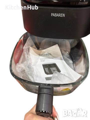 PABAREN 4.5L 1500W Дигитален екран модел от 2025 360 градуса видимост на храната, снимка 6 - Други - 52120658