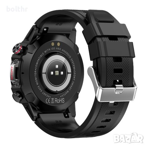 Смарт Часовник Lemfo HK87, Amoled Дисплей, Черен, снимка 4 - Мъжки - 43666551