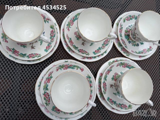 Английски порцеланов сервиз Springfield Bone China, снимка 3 - Антикварни и старинни предмети - 52130596