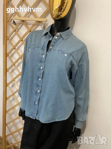 дънкова риза , снимка 4 - Ризи - 52037202