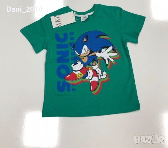 Тениска Sonic-Zara, снимка 1 - Детски тениски и потници - 40101428