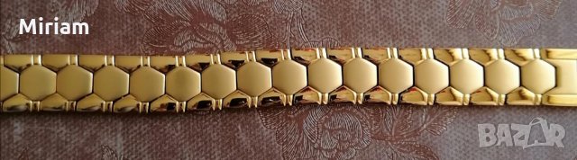 Невероятна масивна златиста магнитна гривна Меркатор с германий 50 лв., снимка 5 - Гривни - 14000749