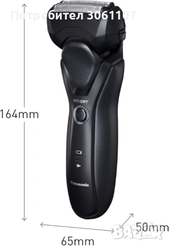 Самобръсначка Panasonic - ES-RT37-K503, 1 глава, черна, снимка 3 - Други - 53377909