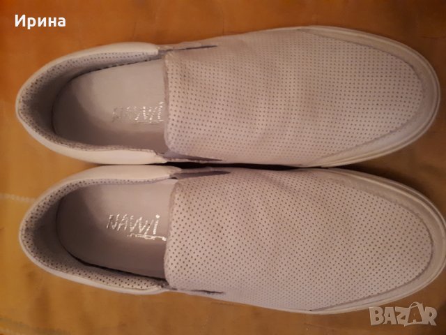 Естествена кожа Navy 41 номер - бели