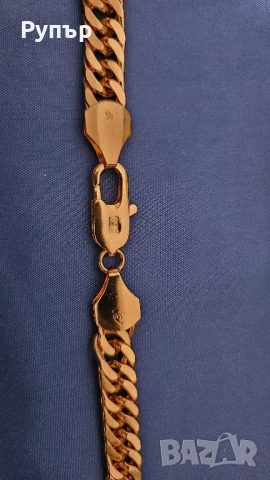 Позлатен ланец, снимка 6 - Колиета, медальони, синджири - 52124643