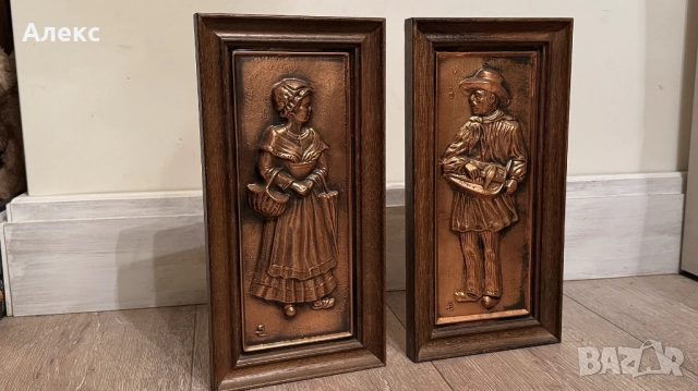 Комплект Френски медни картини., снимка 2 - Картини - 52794663