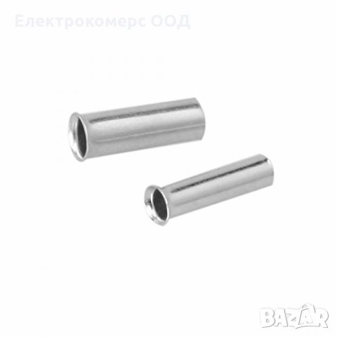 Кабелни накрайници (обувки) без изолация, по 100бр., снимка 2 - Аксесоари и консумативи - 28346561