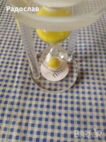 стъклен пясъчен часовник , снимка 3 - Други - 52323285