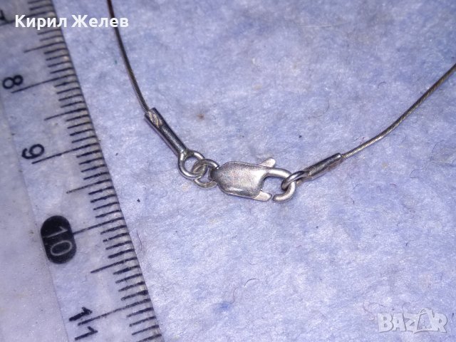 ПОСРЕБРЕНА ФЕШЪН АРТ НЕЖНА ГРИВНА БЛАГОРОДНА НЕРЪЖДАЕМА СТОМАНА МАРКИРАНА 925 ЗАКОПЧАЛКА 27596, снимка 5 - Гривни - 40532521