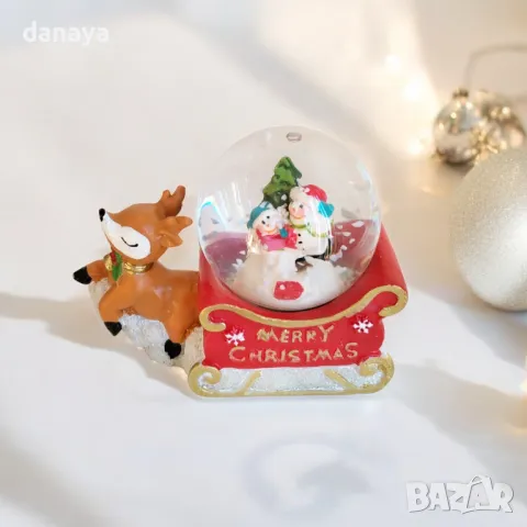 5408 Коледно преспапие Шейна с еленче, снимка 5 - Декорация за дома - 47873061