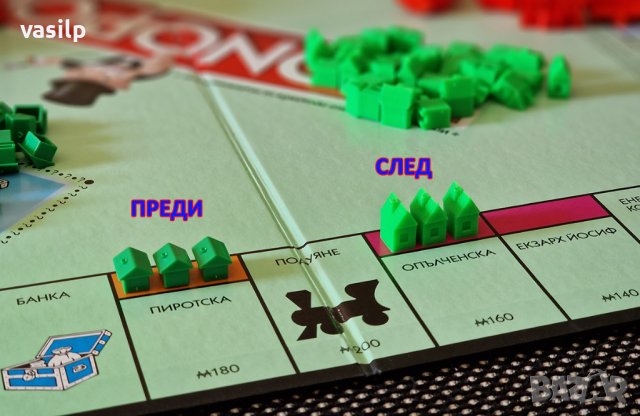 3D принтирани комплект 12 хотела и 38 къщички за Монополи / Monopoly, снимка 2 - Настолни игри - 38411896