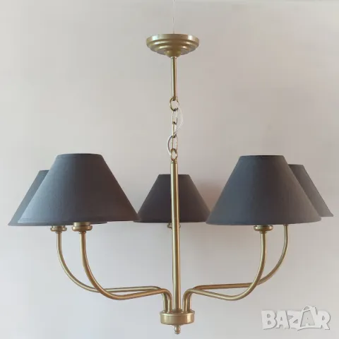 Модерен бял метален класически полилей,осветление за хол,трапезария,спалня, висяща лампа, снимка 15 - Лампи за таван - 46671418