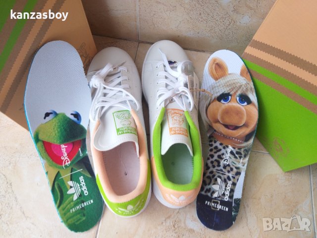 Adidas Stan Smith Miss Piggy & Kermit - мъжки кецове НОВИ С КУТИЯ РАЗМЕРИ - 43 1/3 /44/42/42 2/3, снимка 9 - Маратонки - 43989921