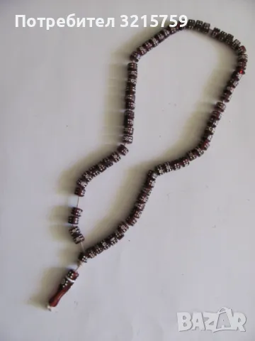 Стара броеница -стъклени мъниста, снимка 1