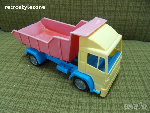 № 3871 стара пластмасова играчка - камион  - размер 26 / 10 / 13 см   - соц.период , снимка 2 - Други ценни предмети - 27706700
