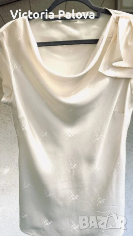 Скъпа блуза ELÉGANCE  100% коприна, снимка 8 - Корсети, бюстиета, топове - 51025027