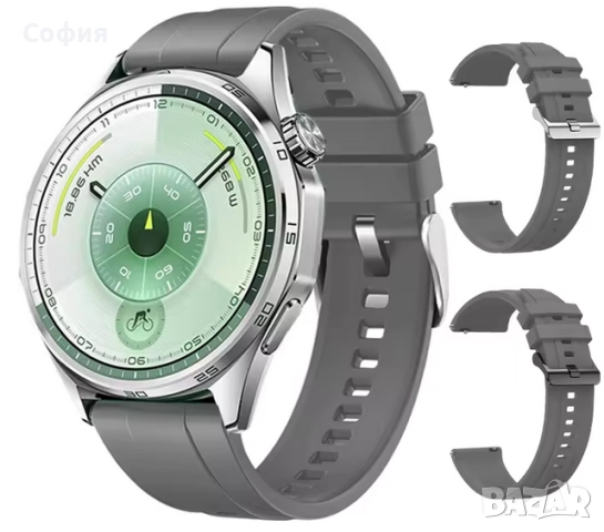 Каишка силиконова за смарт часовник Smart Wach Band Huawei GT6 / GT6 НАЛИЧНО, снимка 4 - Каишки за часовници - 52056470