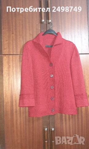 Дамска жилетка, ръчно плетена, снимка 5 - Жилетки - 52259537