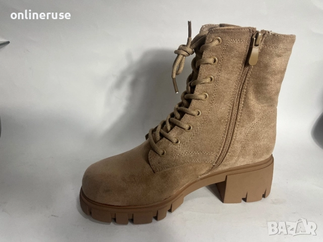 Дамски боти каки, снимка 2 - Дамски боти - 52210032