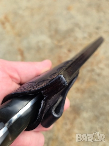 Ръчно изработен нож Черен Текстолит, снимка 12 - Ножове - 52323092