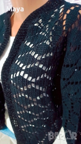 ✨ Ръчно плетена жилетка от памучна прежда ✨, снимка 4 - Жилетки - 52234917