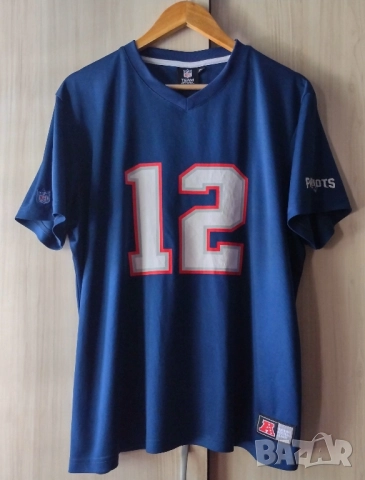 NFL / New England Patriots #12 BRADY - мъжка тениска 2XL, снимка 3 - Тениски - 51487418