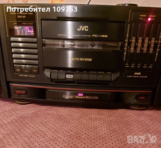 Радиокасетофон JVC PC-V66, снимка 3 - Радиокасетофони, транзистори - 53523130