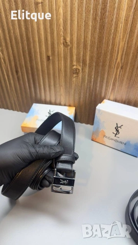 колани от естествена кожа в кутия ysl saint laurent , снимка 5 - Колани - 53183143