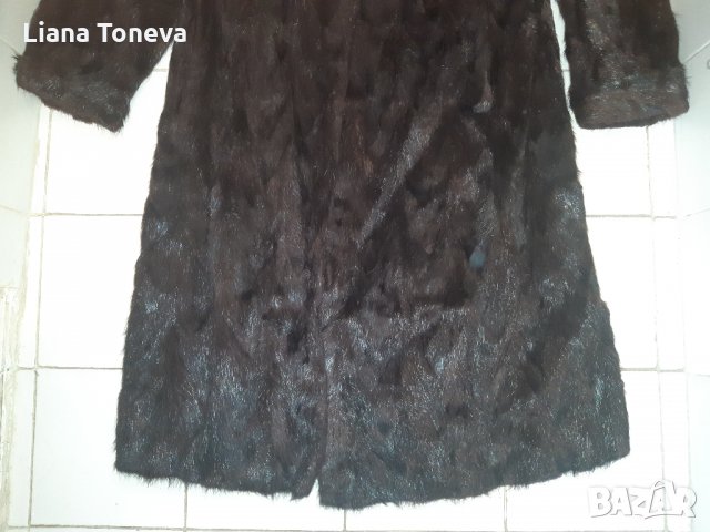 ДЬЛГО ПАЛТО ЕСТЕСТВЕН КОСЪМ, снимка 5 - Палта, манта - 33244848