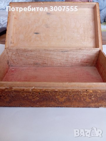 Старинна дървена кутия за бижута , снимка 5 - Антикварни и старинни предмети - 44078900