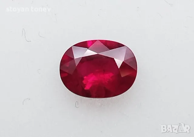 Естествен Рубин с произход Мианмар - 1.52 кт! Червен! НОВ, снимка 1