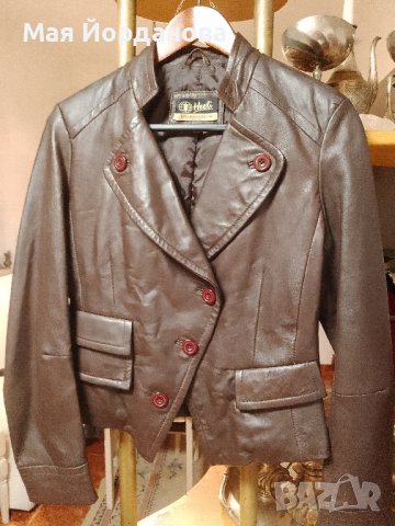  Цена 35 лв. Дамско кожено късо яке, Heeli- M Нова цена 30 лв.