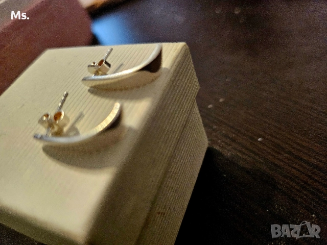 Сребърни обеци (925), снимка 3 - Обеци - 52198572