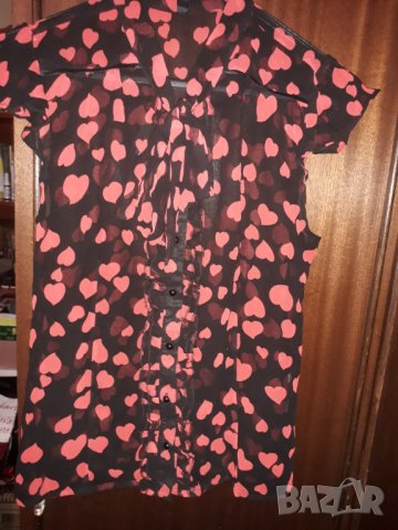 Дамска лятна ефирна блуза риза с панделка нова, снимка 3 - Ризи - 28835436
