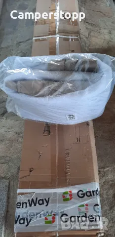 Градинска беседка с мрежа против комари Ibiza 3x4m кремава , снимка 4 - Градински мебели, декорация  - 50238688