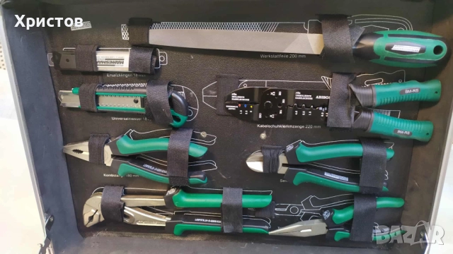 НОВ Метален куфар Mannesmann с НЕПОЛЗВАНИ инструменти,108 части от чужбина, снимка 8 - Куфари с инструменти - 52306136