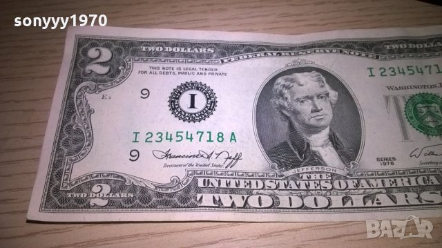 ДВА ДОЛАРА-РЯДКА БАНКНОТА, снимка 5 - Колекции - 26983623