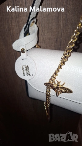 Оригинална кожена чанта Anna Luchini, снимка 4 - Чанти - 53515634