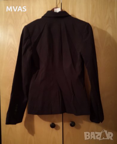 Черно вталено сако H&M 36 S размер, снимка 2 - Сака - 32336175