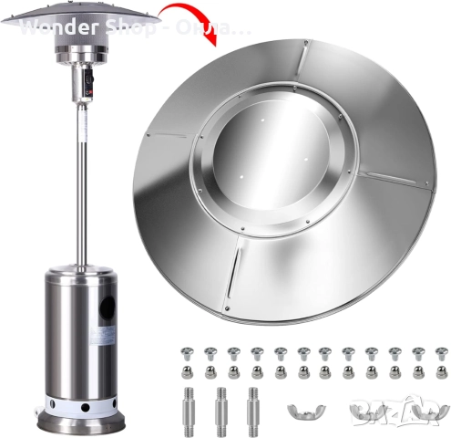 Външен газов отоплител тип гъба 13KW, снимка 3 - Отоплителни печки - 52739181