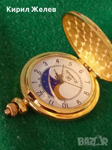 RICARDO КРАСИВ ЗЛАТИСТ ВИНТИДЖ МИНИ МОДЕЛ КВАРЦОВ ЧАСОВНИК с КАПАК 35428, снимка 17 - Джобни - 45096533