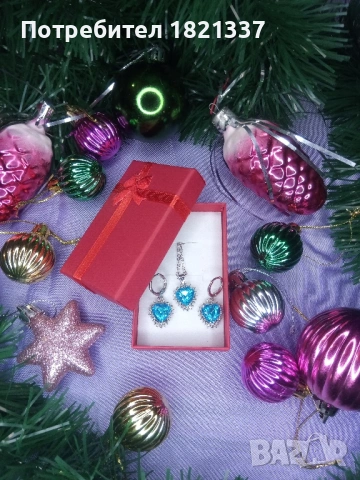 Комплект колие и обици , снимка 5 - Бижутерийни комплекти - 53193773