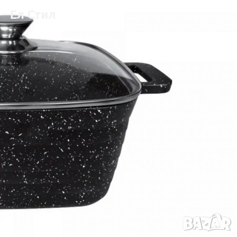 Комплект тенджери – Cheffinger от 3 части с мраморно покритие и капаци + подарък 2 ръкавици, снимка 5 - Съдове за готвене - 53573974